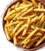 Bowl of crispy Fryday golden fries